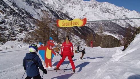 Abenteur im Skigebiet von Saas-Almagell